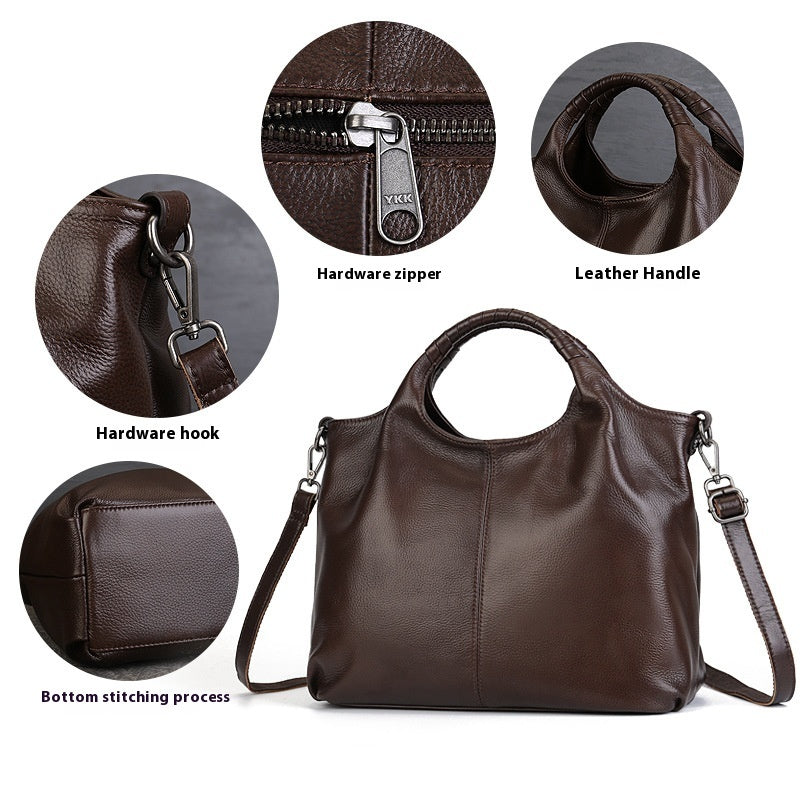 Sac Tote Vintage Femme – Cuir Véritable Haut de Gamme - Paris Aura