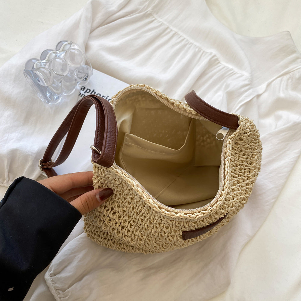 Clara – Sac Fourre-Tout Tressé de Vacances - Paris Aura