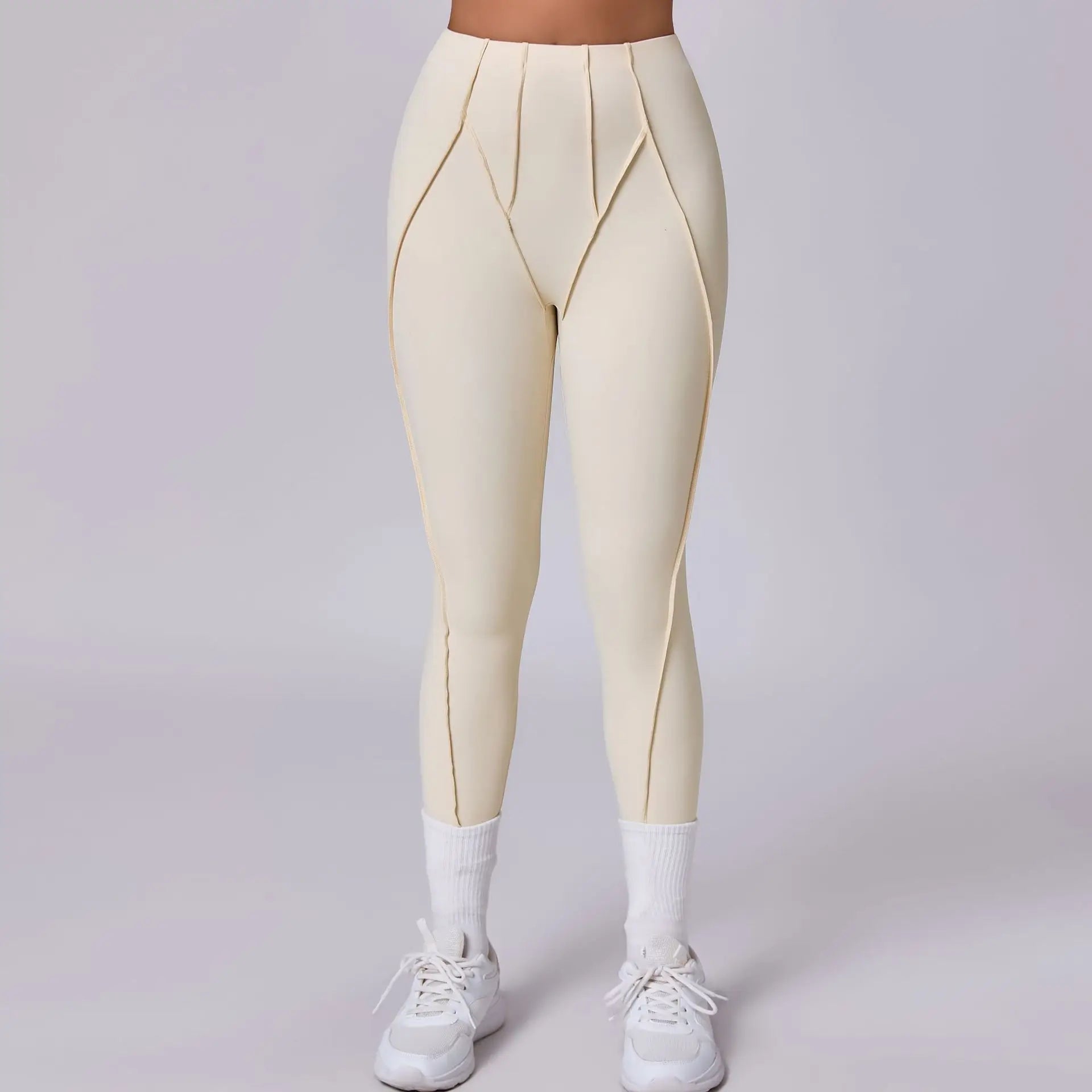 Legging Sculptant Design Couture – Galbe et Élégance pour Tous Tes Mouvements - Paris Aura