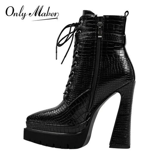 Bottines à Plateforme Double Onlymaker – Élégance Audacieuse pour le Printemps/Automne 2025 - Paris Aura