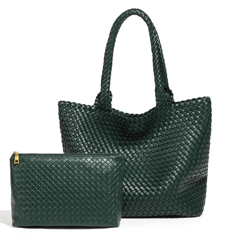 Sac Cabas Tissé Grande Capacité – Élégance & Tendance - Paris Aura