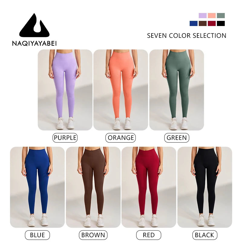Legging Sculptant Taille Haute Seamless – Effet Peach Booty & Confort Total - Paris Aura
