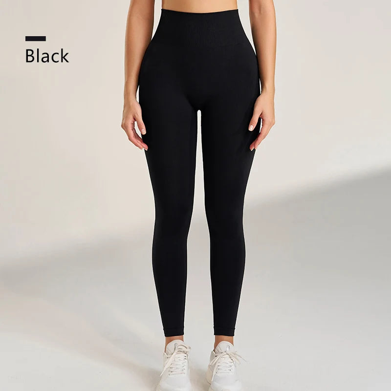 Legging Sculptant Taille Haute Seamless – Effet Peach Booty & Confort Total - Paris Aura