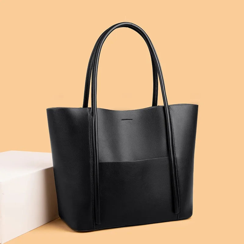 Sac Cabas Femme en Cuir Véritable – Grand Format Élégant 2025 - Paris Aura