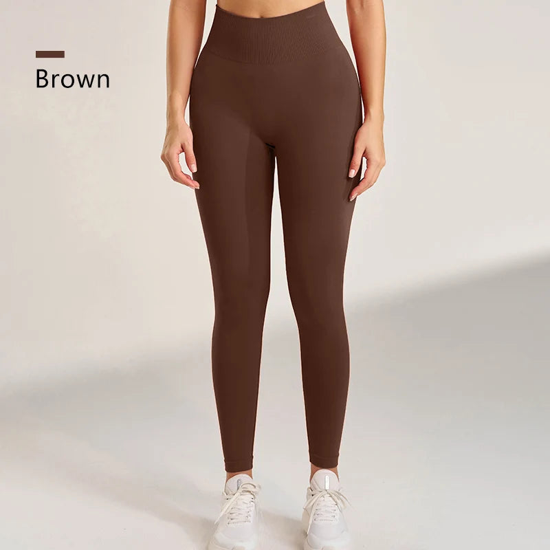 Legging Sculptant Taille Haute Seamless – Effet Peach Booty & Confort Total - Paris Aura