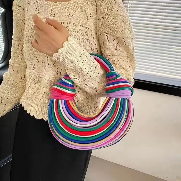 Sac Luxe Hobo Tressé – Édition Gold & Silver - Paris Aura