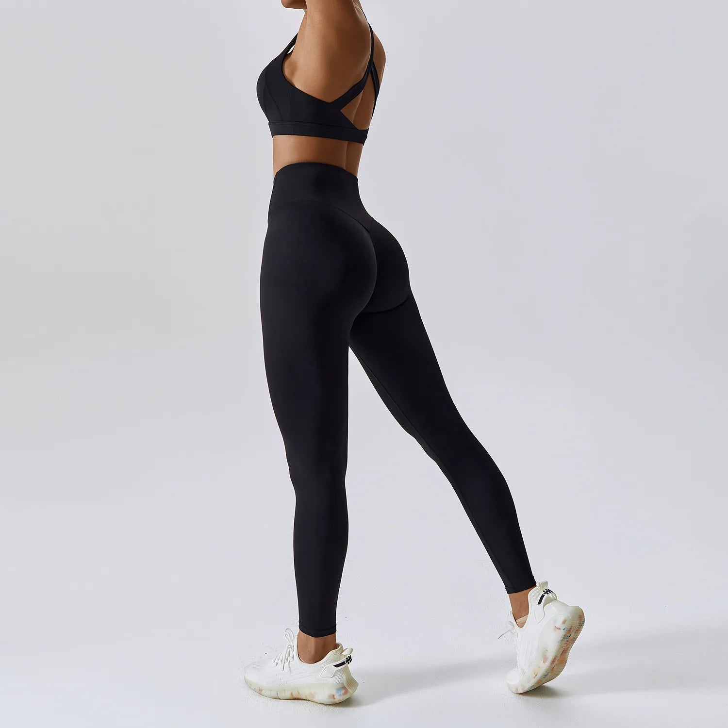 Ensemble 2 pièces sport femme – Brassière gainante & legging taille haute - Paris Aura