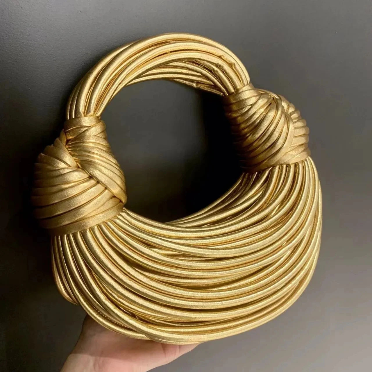 Sac Luxe Hobo Tressé – Édition Gold & Silver - Paris Aura