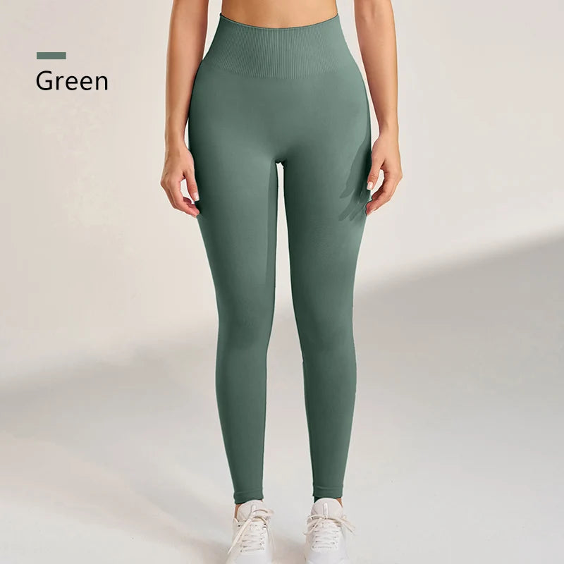 Legging Sculptant Taille Haute Seamless – Effet Peach Booty & Confort Total - Paris Aura