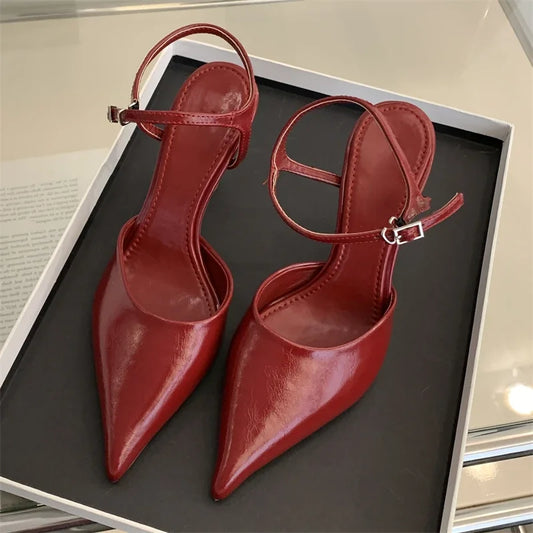 Élodie – Escarpins à Talons Fins avec Bride Cheville - Paris Aura