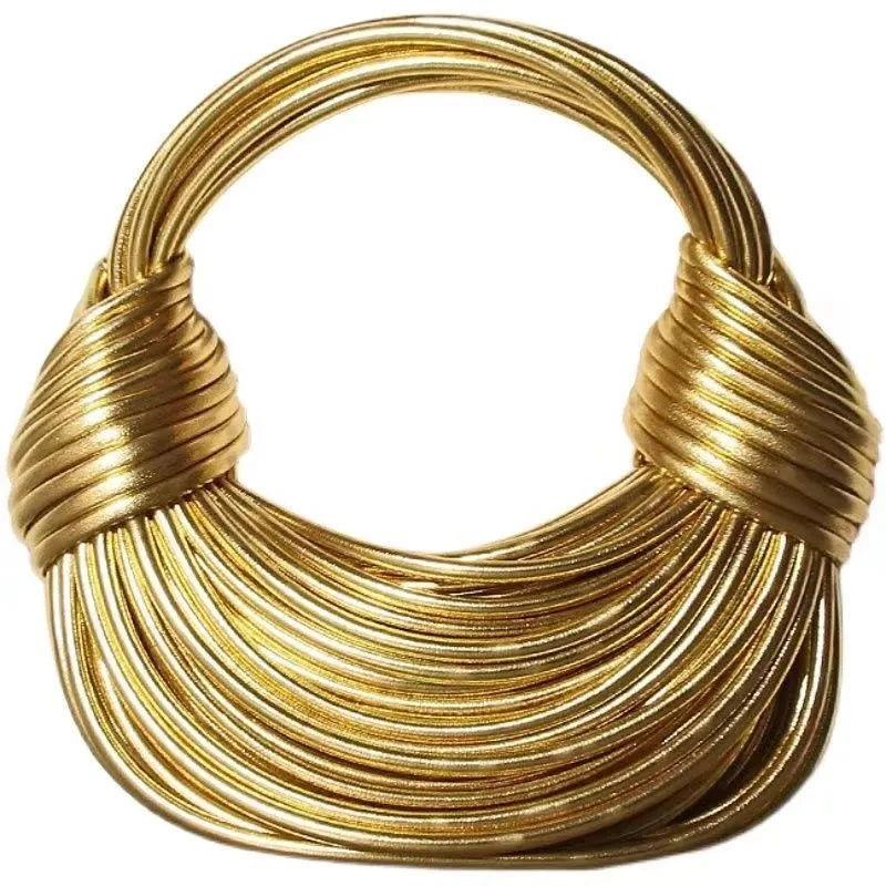 Sac Luxe Hobo Tressé – Édition Gold & Silver - Paris Aura