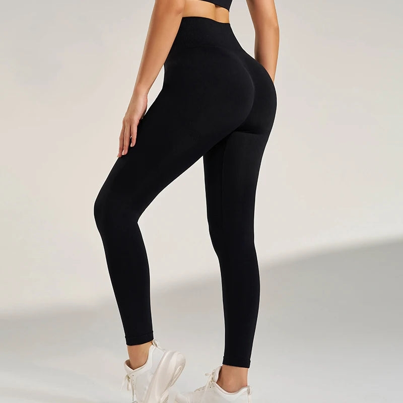 Legging Sculptant Taille Haute Seamless – Effet Peach Booty & Confort Total - Paris Aura