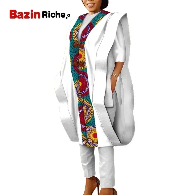 Aminata – Ensemble Africain Robe & Foulard en Coton Wax - Paris Aura