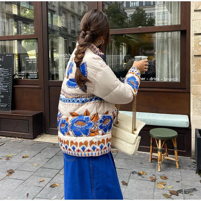 Doudoune "Motif Artistique" : Douceur et Chaleur pour Dames - Paris Aura