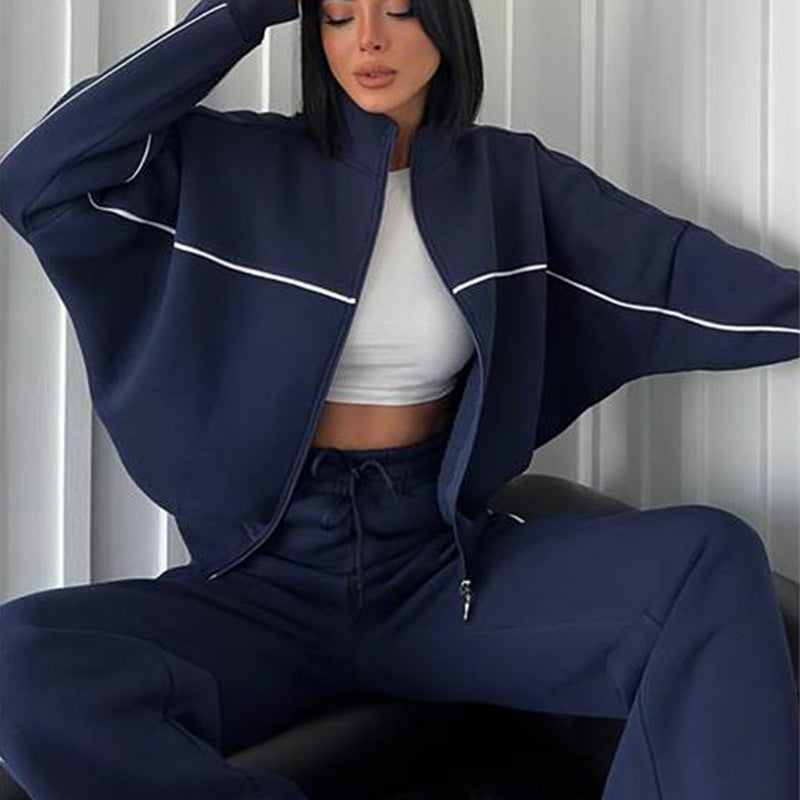 Amandine – Ensemble Cardigan Zippé et Pantalon Tailleur - Paris Aura