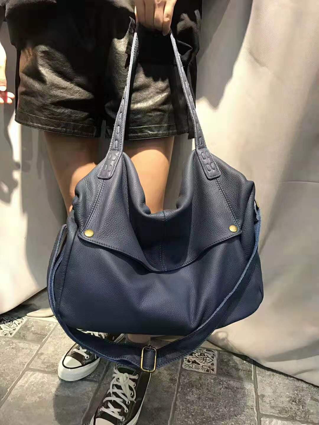 👜 Sac à Épaule en Cuir Véritable – Grande Capacité Élégante - Paris Aura