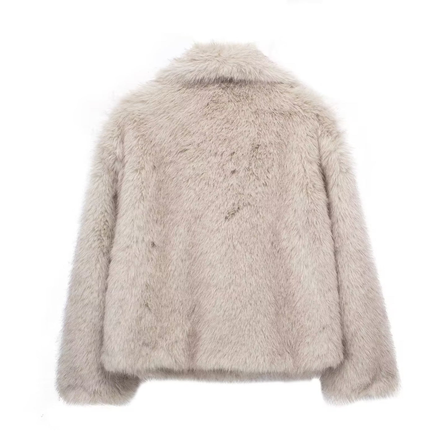 Manteau Peluche Hiver Élégant