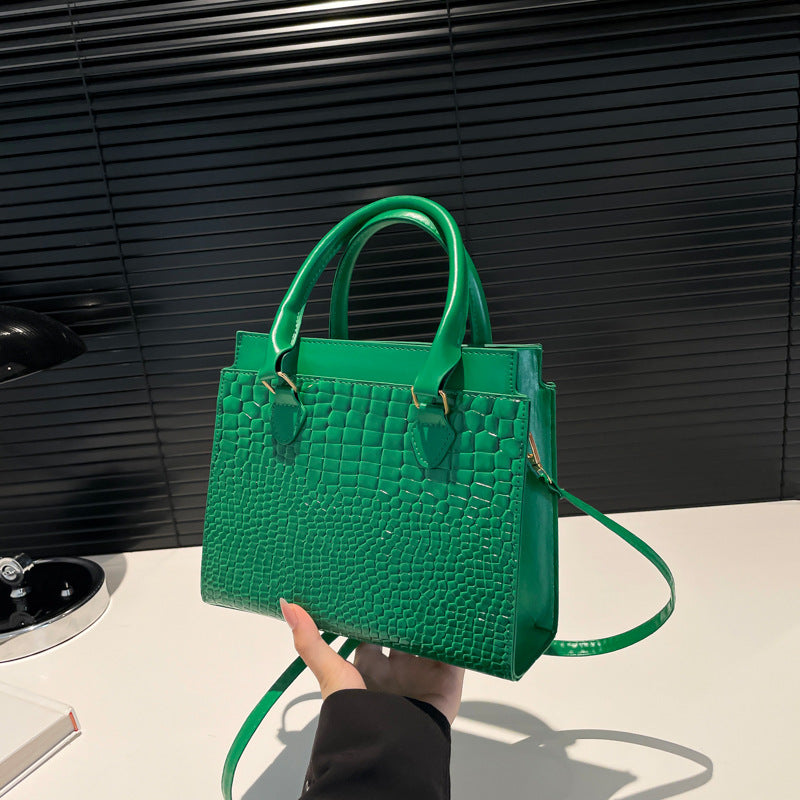 Sac à Main de Commuter Grande Capacité avec Motif Crocodile