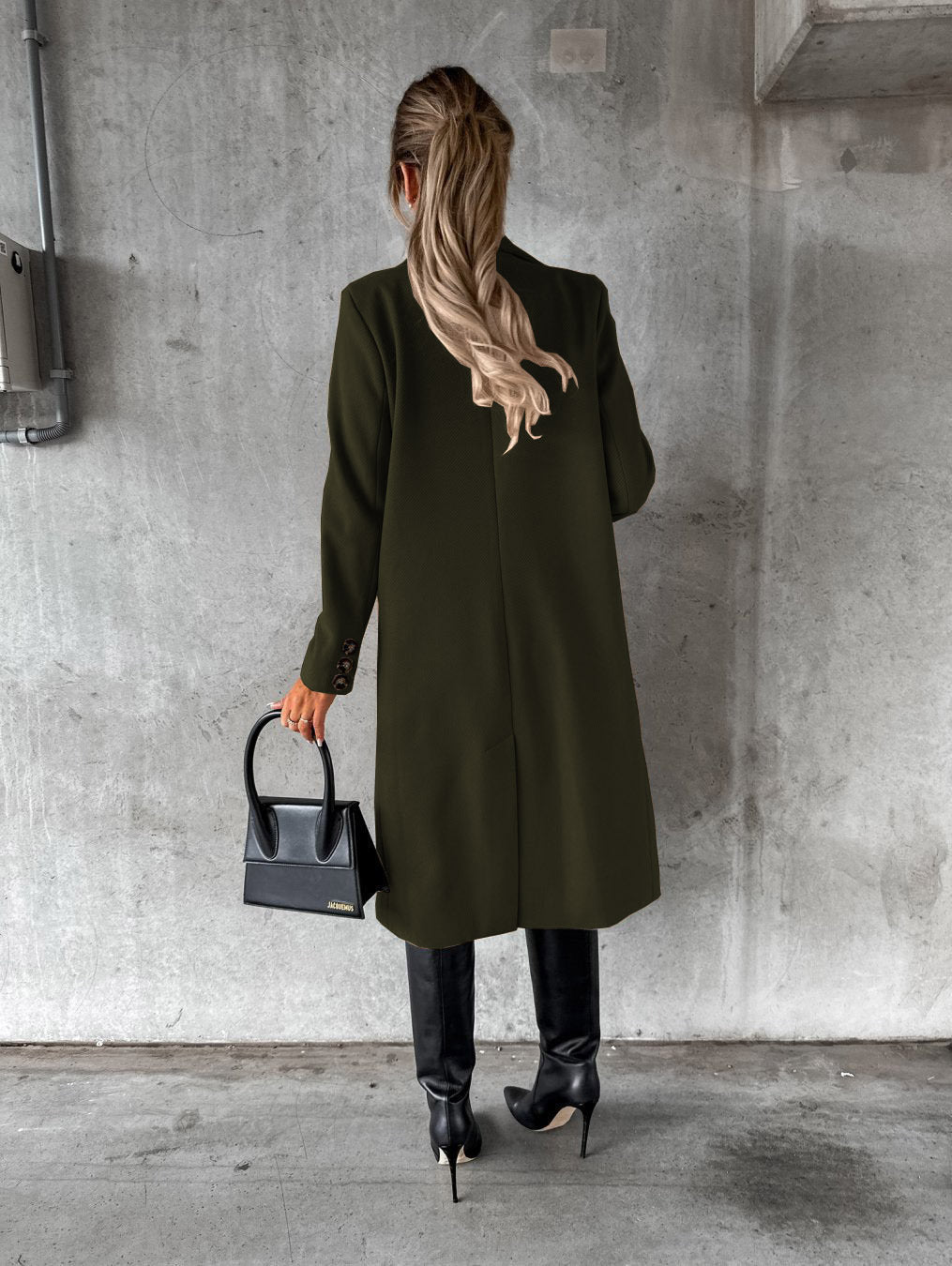 Long Coat Femme – Élégance d’Hiver Double-Boutonnage - Paris Aura