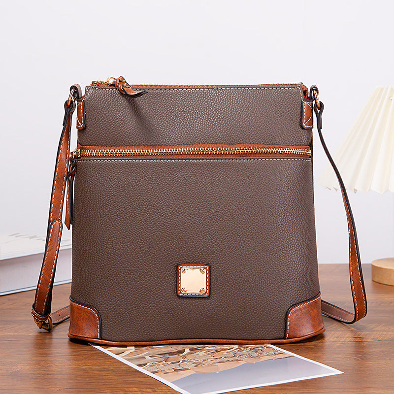 Clémence – Sac Bandoulière Effet Cuir Grainé Vintage - Paris Aura