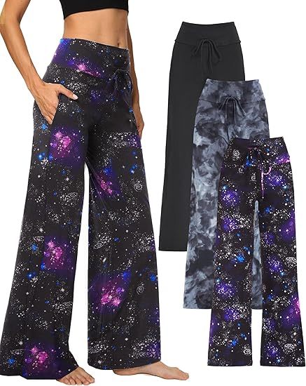 Aurélie – Pantalon Large Cropped à Imprimés Uniques