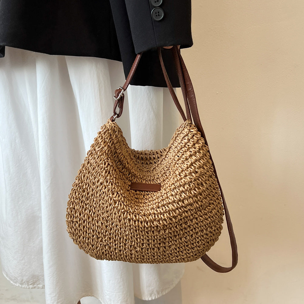 Clara – Sac Fourre-Tout Tressé de Vacances - Paris Aura
